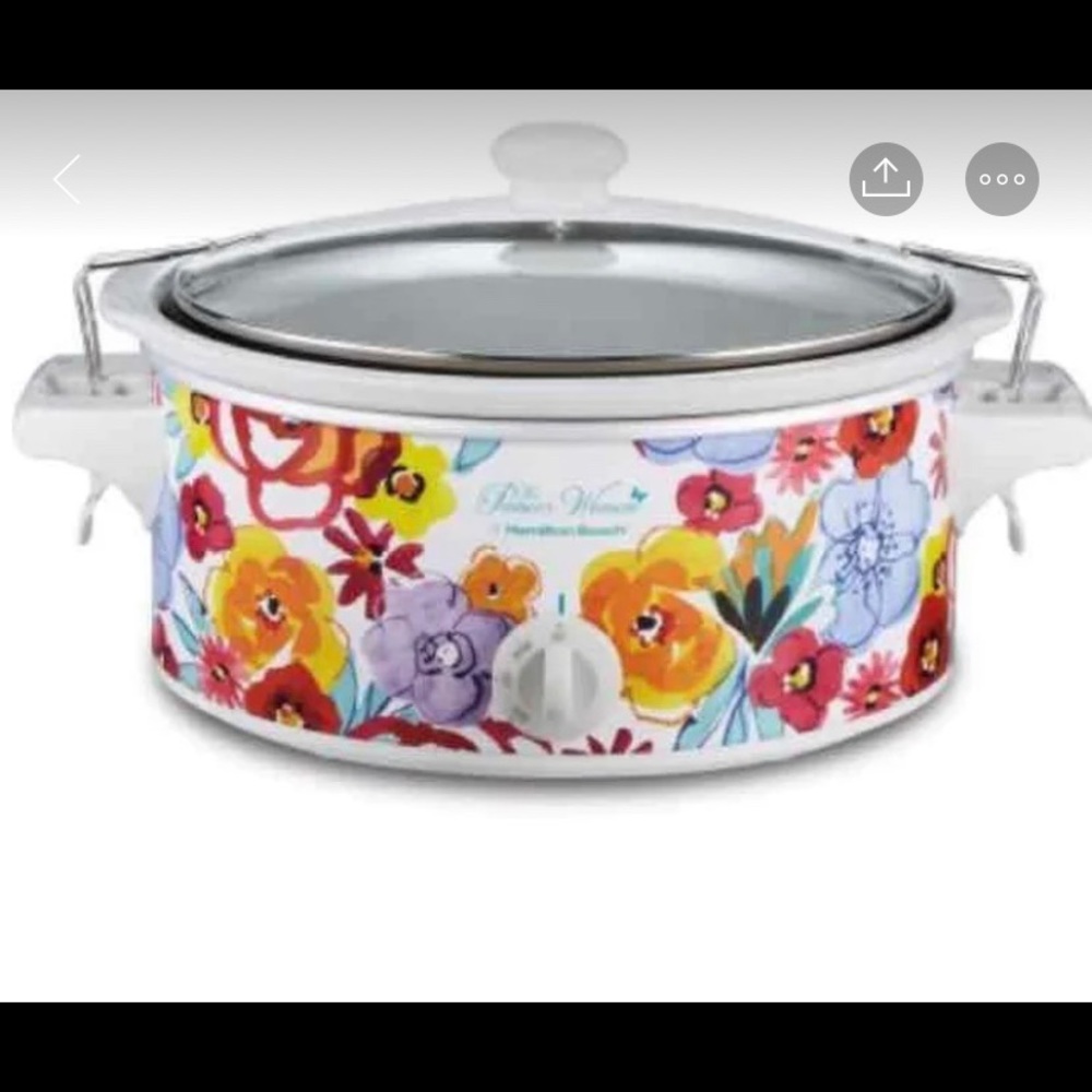 Pioneer Woman Slow Cooker Crock Pot 6 Qt